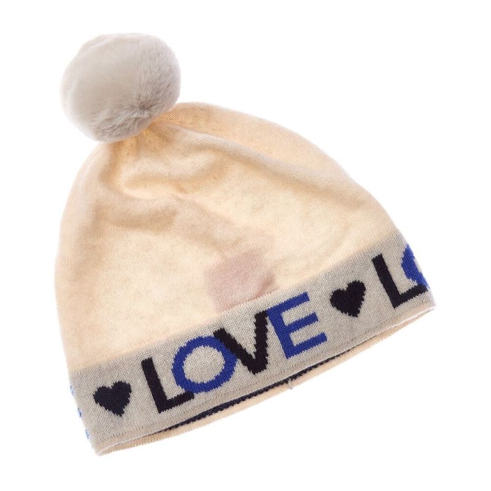 Brodie Cashmere Love Pom Pom Cashmere Hat